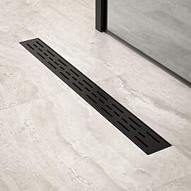 Duschrinne – 70 cm – Mattschwarz –