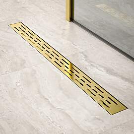 Duschrinne – 80 cm – Gold – Standardrost – 