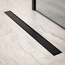 Duschrinne – 80 cm – Mattschwarz –