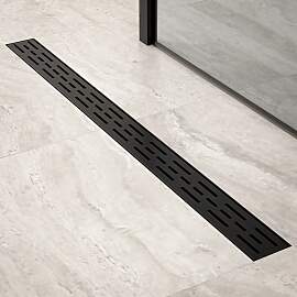 Duschrinne – 90 cm – Mattschwarz –