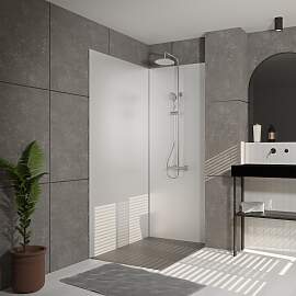 Duschrückwand MARWELL "Urbanox", weiß, 