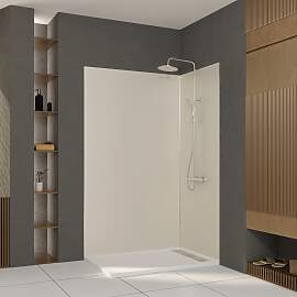 Duschrückwand MARWELL "Urbanox", weiß