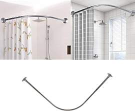 Duschstange L Form Ohne Bohren,70-95CM Edelstahl