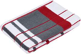 Duschtuch GÖZZE "Berlin Streifen", rot