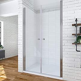Duschtür Glas 110 cm Pendeltür Dusche