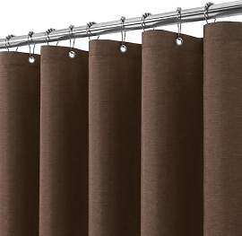 Duschvorhang Leinen mit Metall Duschvorhangringe
