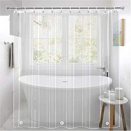 Duschvorhang Transparent, 180x200cm Duschvorhang