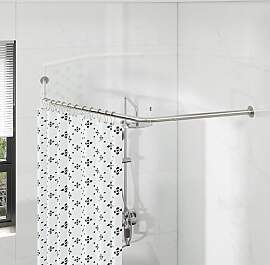 Duschvorhangstange Diamant Form, Verstellbare