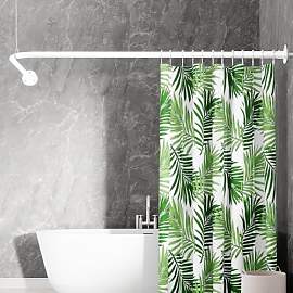 Duschvorhangstange L Form, (60-135cm) ×