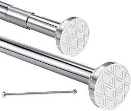 Duschvorhangstange ohne Bohren aus Edelstahl,