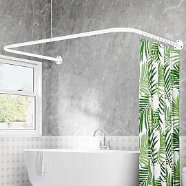 Duschvorhangstange U Form & L Form, (60-93) X