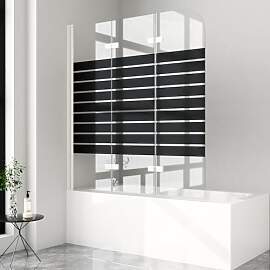 Duschwand für Badewanne 130x140cm 3-teilig