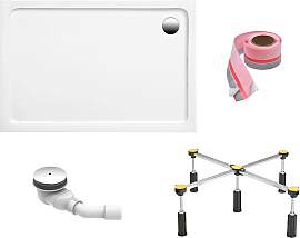 Duschwanne OTTOFOND, weiß, B:80cm T:140cm,