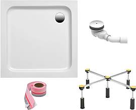 Duschwanne OTTOFOND, weiß, B:80cm T:80cm,