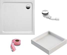 Duschwanne OTTOFOND, weiß, B:90cm H:14cm T:90cm,