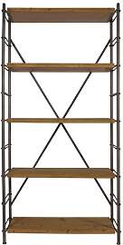 Dutch Bone Regal aus Metall und Kiefernholz beige, 