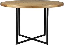 Dutch Bone Runder Tisch aus Eiche beige, 6