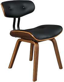 Dutch Bone Stuhl aus Nussbaumholz braun, Sitz