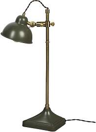 Dutch Bone Tischlampe Schmiedeeisen grün, E27, 1