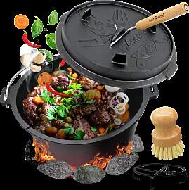 Dutch Oven I eingebrannter Feuertopf aus