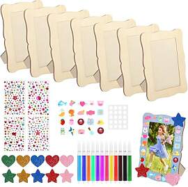 DUTIFUL 8 Stück Holzbilderrahmen zum Bemalen