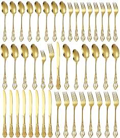 Duxivo Besteck Set, 40-teilig Besteckset für 8