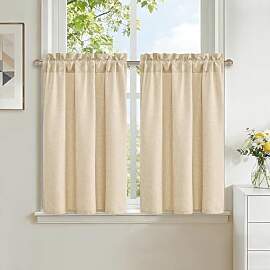 DWCN Beige Bistrogardine Leinentik