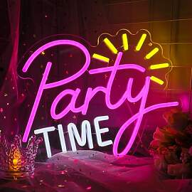 DWOOKE Party-Neonschilder,Let's Party Time