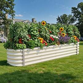 DWVO Outdoor Hochbeet Metall,240x61x43cm