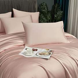 DXHOME Bambus Bettwäsche Rosa 200x220cm Sommer