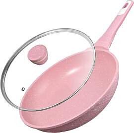 DYGG Antihaft Bratpfanne 28 cm mit Glasdeckel,