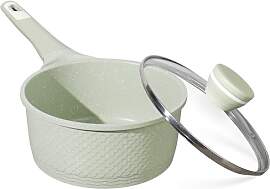 DYGG Stielkasserolle 18 cm mit Deckel 2.0L -Töpfe 