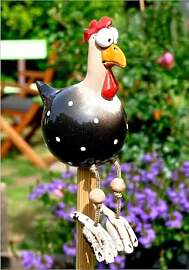 DYOUen Huhn Deko Garten Handarbeit Gartenstecker