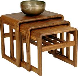 dyrlund Satztisch mit Ablage 3teilig