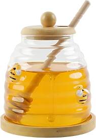 Dzmuero Honigspender, Honigglas, 500ml Honigglas