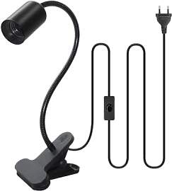E27 Klemmleuchte mit Stecker und 240 CM Kabel,