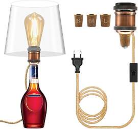 E27 Lampenfassung für Flaschen, Metall Keramik