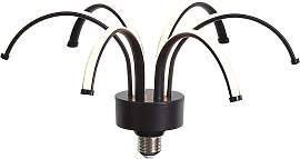 E27 LED Dekolampe Schwarz 6W 450 lm 3000K