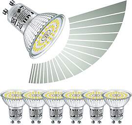 EACLL GU10 LED Tageslichtweiß 6W Stufenlos