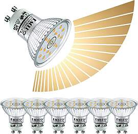 EACLL GU10 LED Warmweiss 4.8W Stufenlos Dimmbar