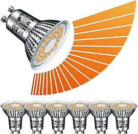 EACLL GU10 LED Warmweiß 5.8W Stufenlos Dimmbar