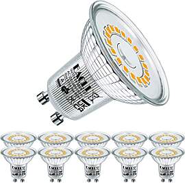EACLL GU10 LED Warmweiss 6.5W Ersetzt 90W Halogen