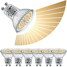 EACLL GU10 LED Warmweiß 6W Stufenlos Dimmbar