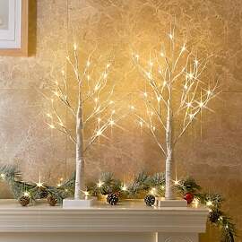 EAMBRITE 2er Set Lichterbaum Lichterzweige für
