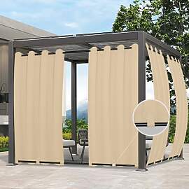 Easy-Going Outdoor-Vorhänge, wasserdicht,