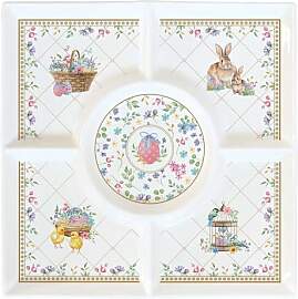 Easy Life Spring Bloom Dekorativer Teller mit