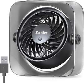 EasyAcc USB Ventilator, Mini Ventilator Leise USB