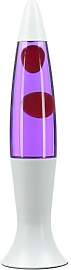 Easylight Lavalampe Glas Aluminium Weiß Lila Rot