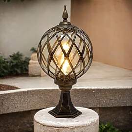 Easylight Sockelleuchte Metall Kunstglas in Kupfer 