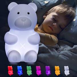 Eaxus® Leuchtbär Basti der Bär - Großes LED
